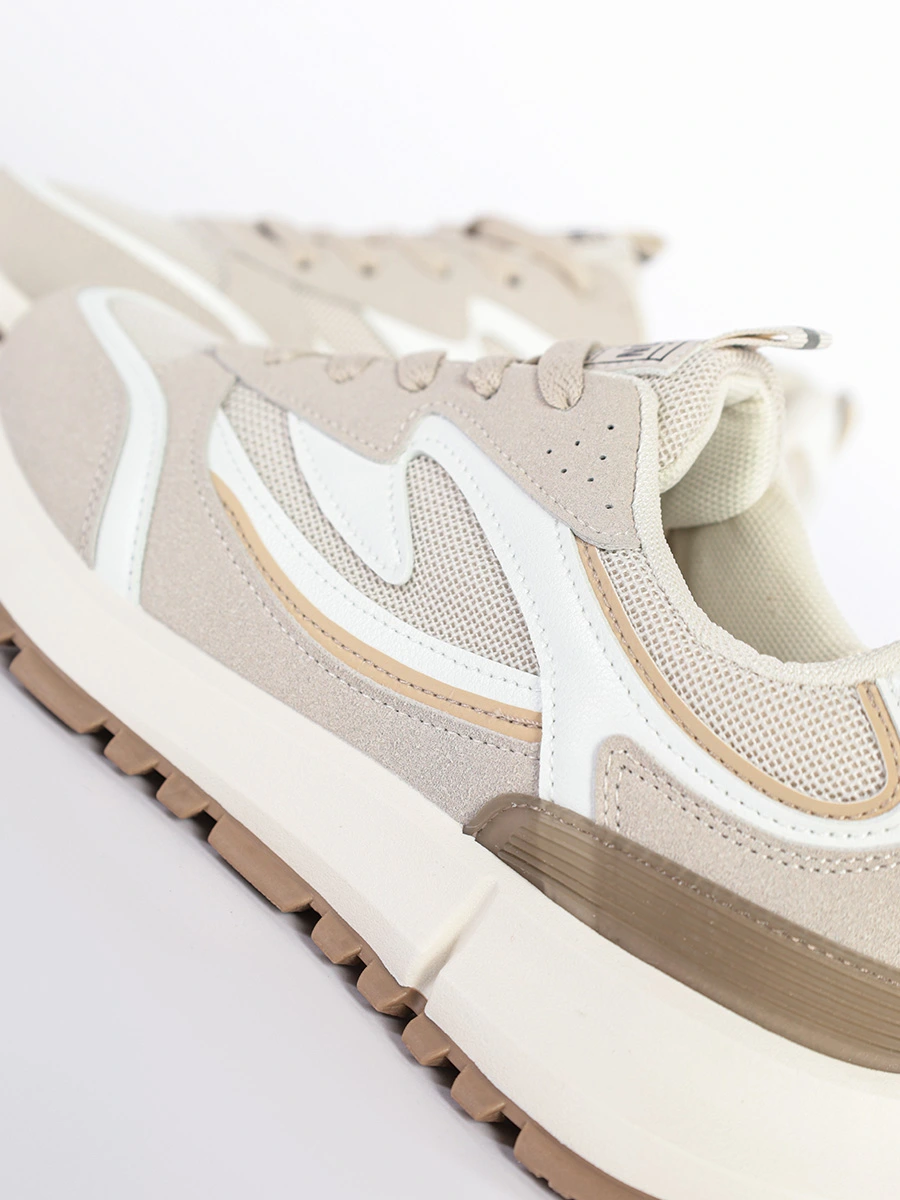 Кроссовки комбинированные в стиле колор-блок